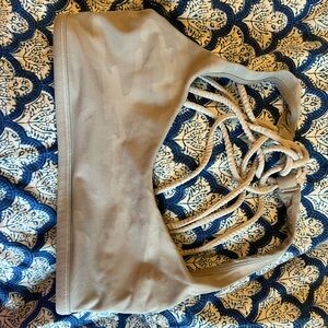 Lululemon Beige Strappy Sports Bra